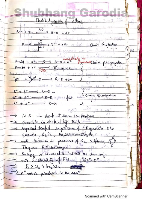 Solution Photo Halogenation Of Alkane Studypool