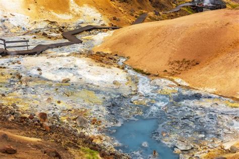 Seltun Geothermal Area Reykjanes Peninsula, Iceland Stock Photo - Image ...