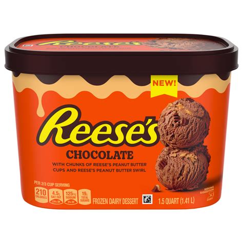 Save on Reese's Chocolate Peanut Butter Cup Frozen Dairy Dessert Order ...