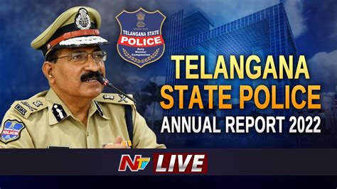 Live DGP Mahender Reddy Press Meet L Telangana Annual Report 2022