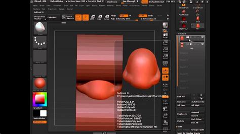 Zbrush R Dynamesh Subtracting Meshes From Subtool Placement Youtube