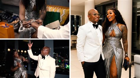 Lamiez Holworthy Surprises Husband Khuli Chana With A Rolex On His 40th