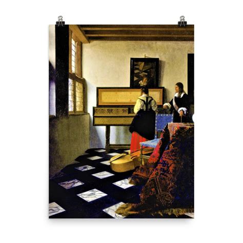 The Music Lesson by Johannes Vermeer Poster Print - Etsy