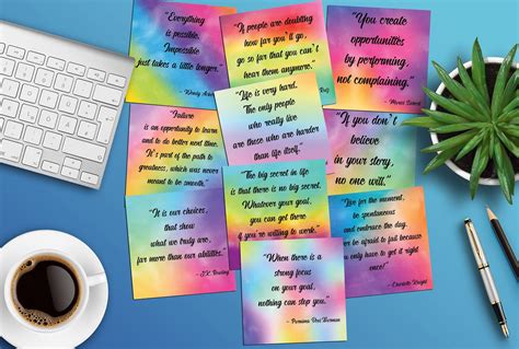 Printable Inspirational Note Cards Motivational Quote Printables ...