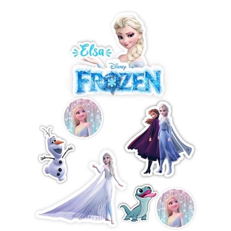 Topo de bolo temático Elsa Frozen Shopee Brasil