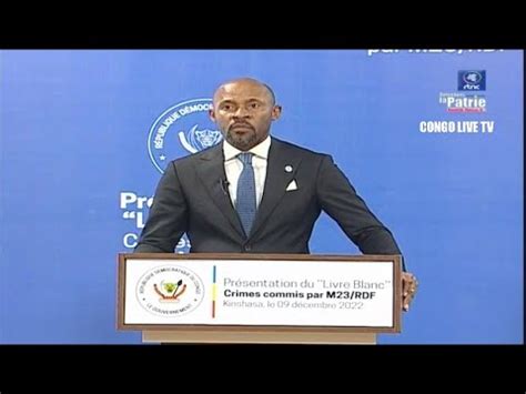 RDC IMPORTANTE COMMUNICATION DU GOUVERNEMENT LIVRE BLANC CRIMES