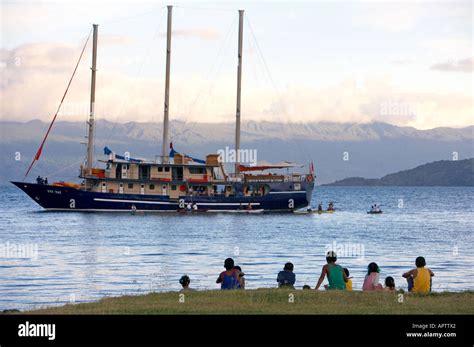 Tui Tai Adventure Cruises Fiji Islands Kioa Island Stock Photo Alamy