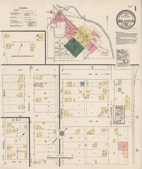 Sanborn Fire Insurance Map From Walkerton Saint Joseph County Indiana