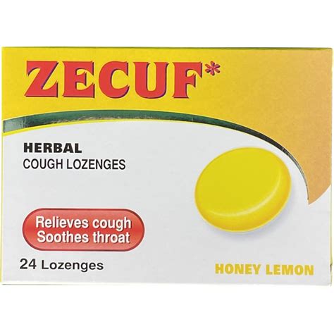 Buy Zecuf Herbal Cough Lozenges Honey Lemon 24s Online At Best Price