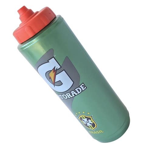 Squeeze Gatorade 1 Litro Seleção Brasileira Bico Automático Verde No