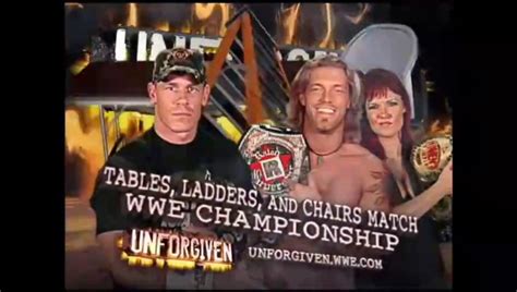 Wwe Unforgiven Edge Vs John Cena Tlc Match Wwe Championship