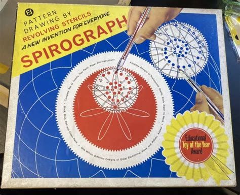 vintage original spirograph  diagrams  paper denys fisher