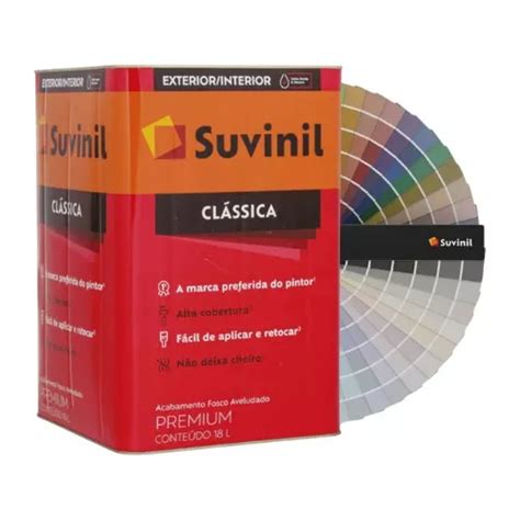 Tinta Para Parede Fosca Cl Ssica Lata Litros Suvinil Frete Gr Tis