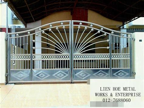 Stainless Steel Gate Designs With Wood