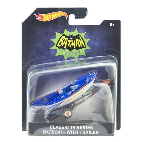 Masinuta Mattel Hot Wheels Batman Batboat With Trailer EMAG Ro