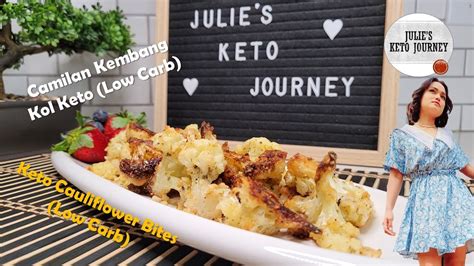 Keto Cauliflower Bites Low Carb Camilan Kembang Kol Keto Rendah