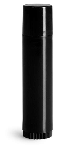 Sks Bottle And Packaging Lip Balm Tubes Lip Balm Tubes 15 Oz Black Polypropylene Lip Balm