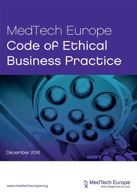 PDF Code Of Ethical Business Practice MedTech PDF FileMedTech