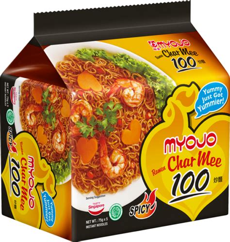 Myojo Mee Goreng Spicy Flavour Instant Noodle Pack 80g X 5