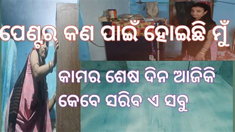 New Vlog ପେଣ୍ଟର କଣ ପାଇଁ ହୋଉଛି ମୁଁକାମର ଶେଷ ଦିନ ଆଜିକି କେବେ ସରିବ ଏ ସବୁ