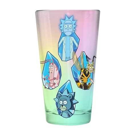 Rick And Morty Irridescent Glass Entertainment Earth