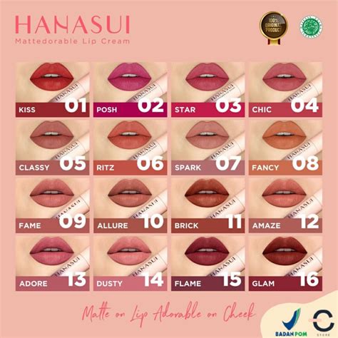 Jual Ori Bpom Hanasui Mattedorable Lip Cream Tintdorable Lip Tint