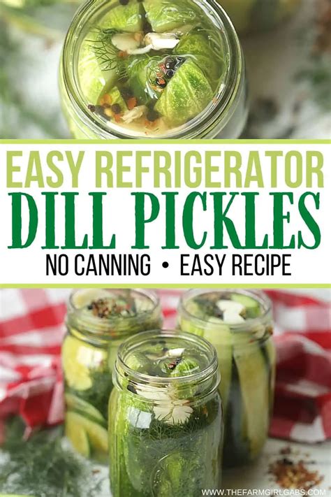 Easy Homemade Refrigerator Dill Pickles Artofit