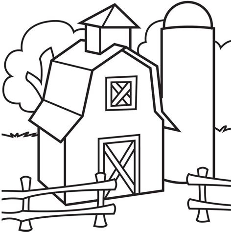 Barn Printable Coloring Pages - Coloring Home