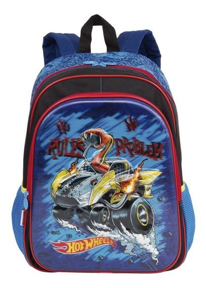 Mochila Cars Hot Wheels D Mercadolivre