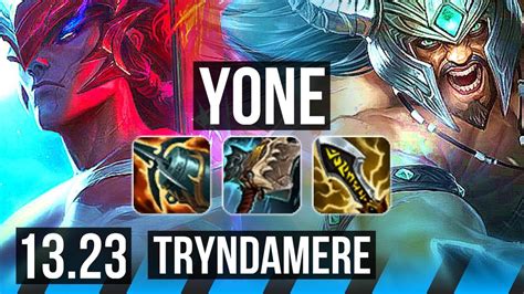 YONE Vs TRYNDAMERE MID 8 Solo Kills 400 Games Dominating BR