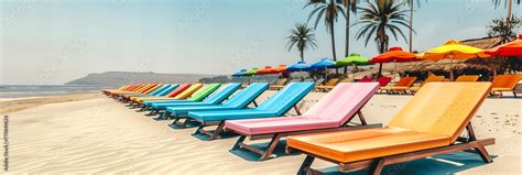 Mediterranean Bliss A Glimpse Of Sun Kissed Shores Where Sunbeds And