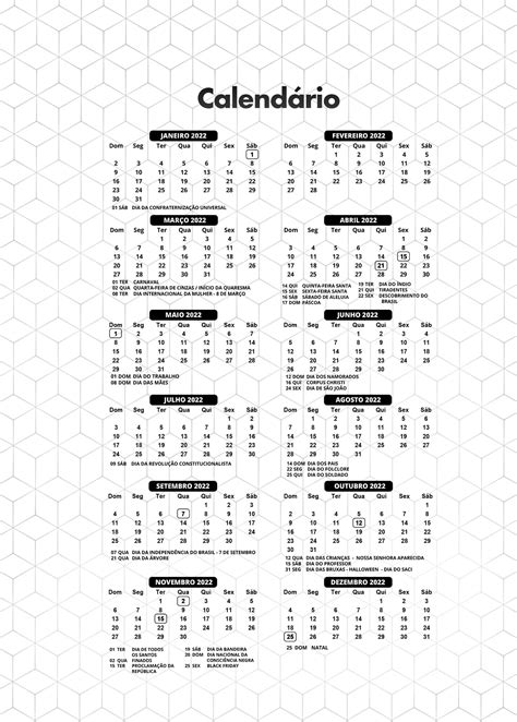 Calendario Preto E Branco Fazendo A Nossa Festa