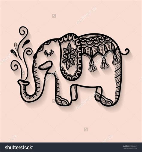 Tribal Elephant Outline Tattoo Elephant Tattoos Elephant Outline