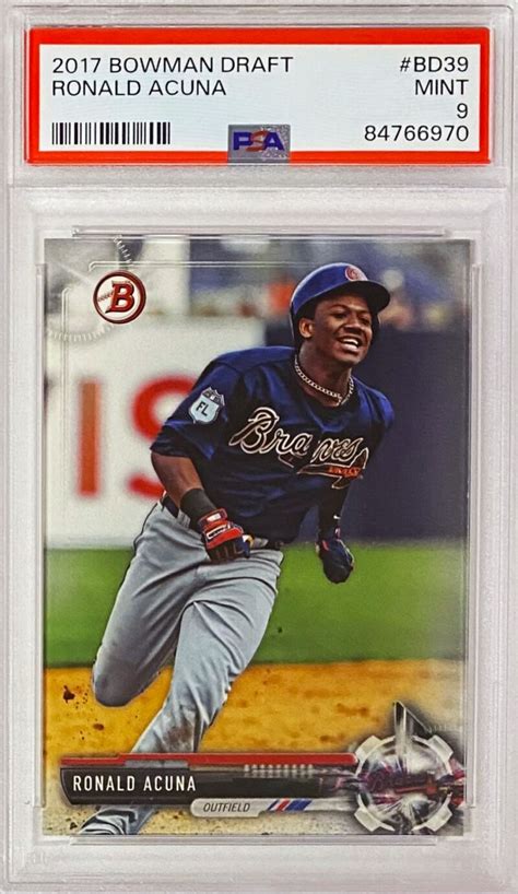 Ronald Acuna Jr Bowman Atlanta Braves Baseball Graded Prospect