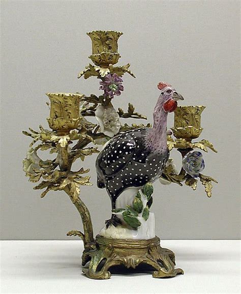 Candelabra With Meissen Bird One Of A Pair Meissen Manufactory