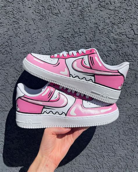 Pink Air Force 1 Custom Custom Air Force 1 Nike Shoes Air Force Air