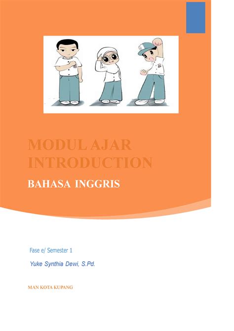 Modul Ajar 1 Introduction Modul Ajar Introduction Bahasa Inggris Fase