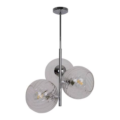 Lampa wisząca GoodHome Eclaze 3 punktowa E27 chrom Lampy wiszące