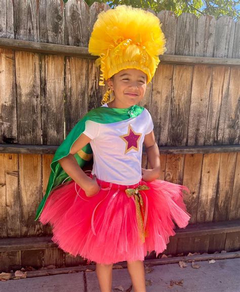 Viva the Troll Queen Poppy Sister Costume Set Wig, Shirt, Tutu or All ...