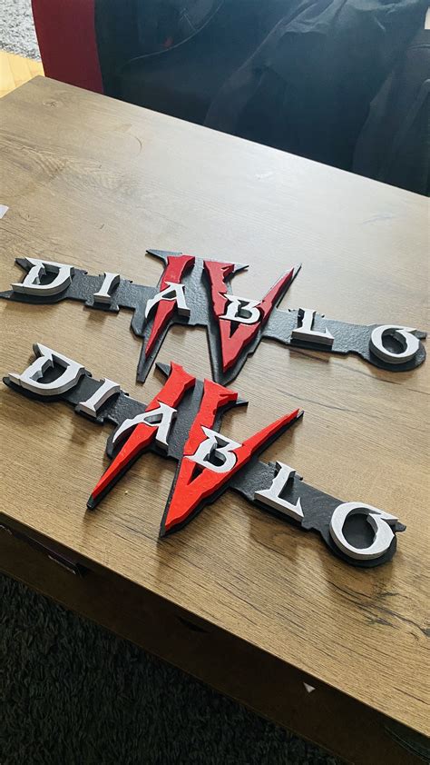 Diablo 4 logo 3D model 3D printable | CGTrader