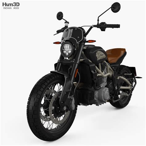 Indian FTR1200 Rally 2023 3D model - Vehicles on Hum3D