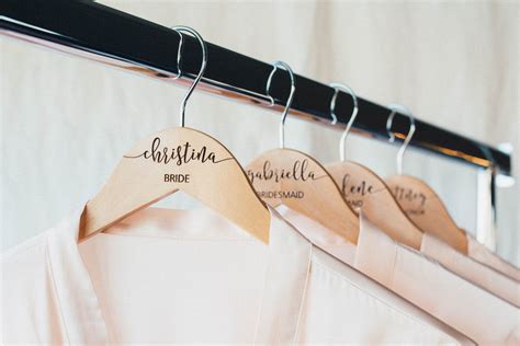 Personalized Engraved Bridal Party Wooden Hangers #HG104 – ApkBridal