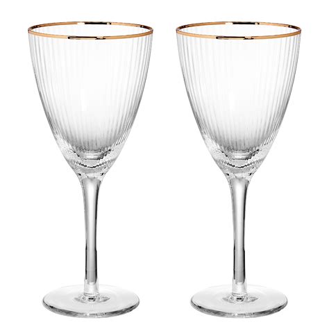 Verres Vin Golden Twenties Lot De Je Commande Home