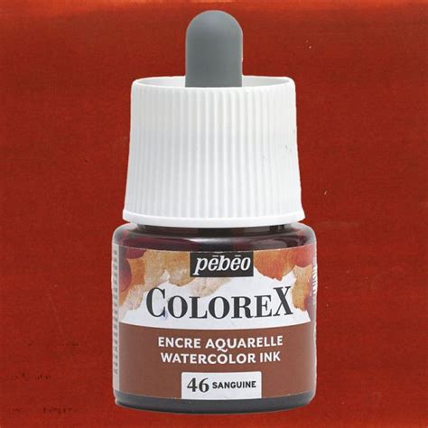 Flacon d Encre Colorex Pébéo 45ml Sanguine Papeshop