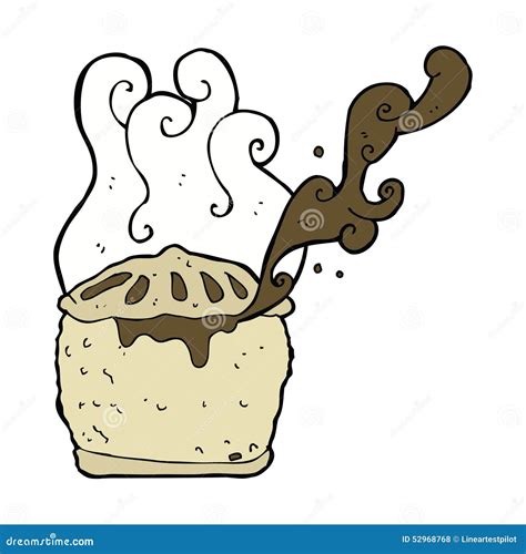 Cartoon meat pie stock illustration. Illustration of artwork - 52968768