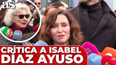 MARISA PAREDES critica a ISABEL DÍAZ AYUSO en la capilla ardiente de