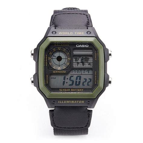 Relogio Casio Masculino Digital Ae Wh World Time Casas Bahia