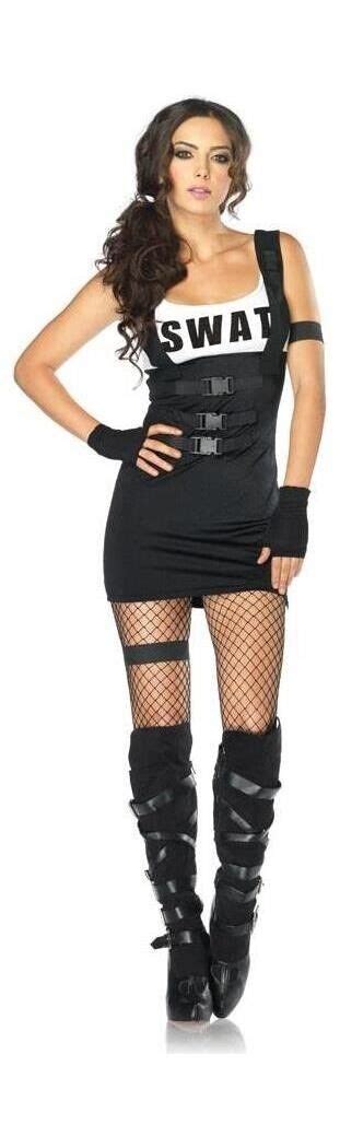 Pc Sultry Swat Officer Cop Women S Adult Halloween Costume Leg Avenue