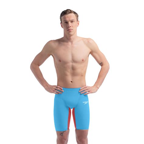 Mens Fastskin Lzr Pure Valor 2 0 Jammer Picton Blue Flame Red