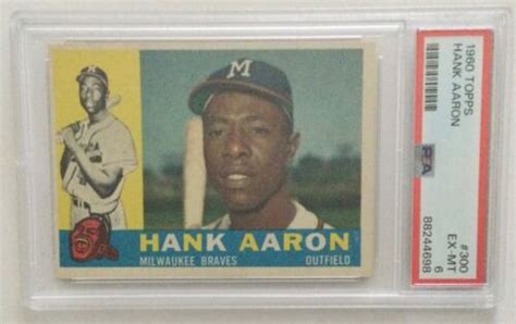 Topps Hank Aaron Psa Hof Home Run Ebay